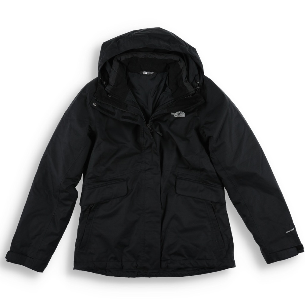 The North Face Black Hooded Waterproof Ski Jacket